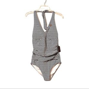 NIPTUCK NAVY MARINE SORRENTO STRIPE SWIMSUIT